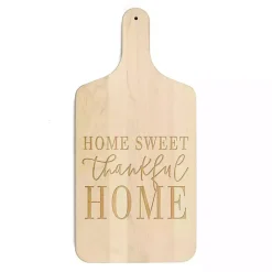 Kirklands Home Maple Wood Home Sweet Thankful Home Cutting Board Tan Discount