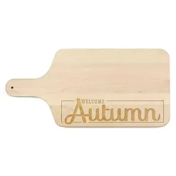 Kirklands Home Maple Wood Welcome Autumn Cutting Board Brown Sale