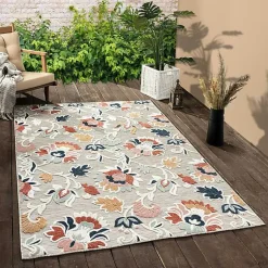 Kirklands Home Mara Floral Blossom Indoor/Outdoor Area Rug, 5x7 Online