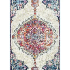 Kirklands Home Mara Vintage Medallion Area Rug, 5x8 Multi Clearance