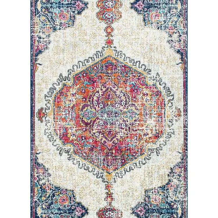 Kirklands Home Mara Vintage Medallion Area Rug, 5x8 Multi Clearance