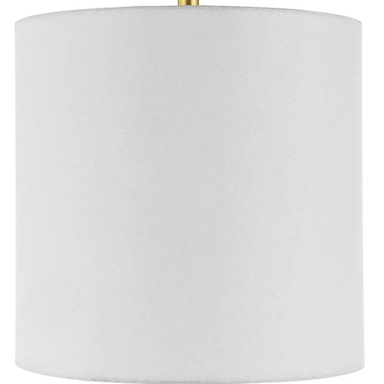 Kirklands Home Marble and Gold Turret Buffet Lamp White Outlet