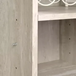 Kirklands Home Marble Finish Gold Handle Storage Cabinet Online