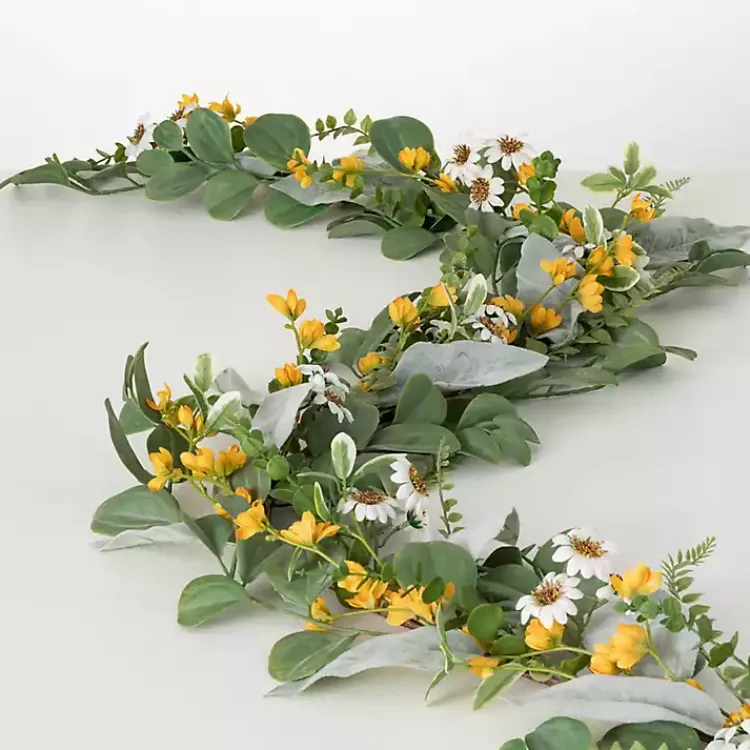 Stems & Bouquets>Kirklands Home Marigold and Daisy Garland