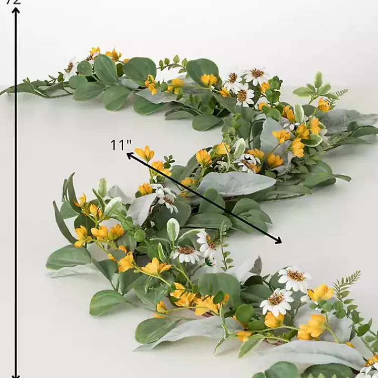 Stems & Bouquets>Kirklands Home Marigold and Daisy Garland