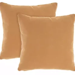 Pillows>Kirklands Home Marigold Cable Knit Throw Pillows, Set of 2 Orange