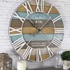 Kirklands Home Maritime Planks Wall Clock
