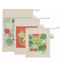 Kirklands Home Market Veggies Produce Bags, Set of 3 Discount