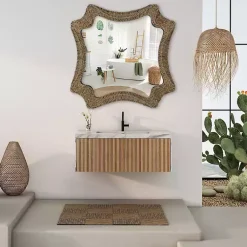 Kirklands Home Marley Natural Woven Rope Wall Mirror Best