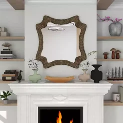 Kirklands Home Marley Natural Woven Rope Wall Mirror Best