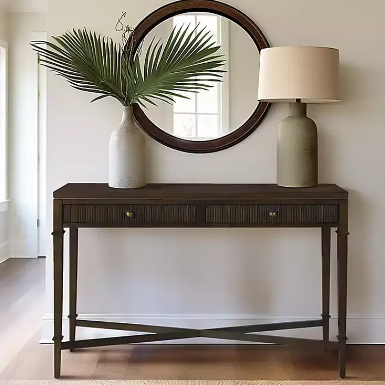 Kirklands Home Martha Stewart Console Table Brown Online