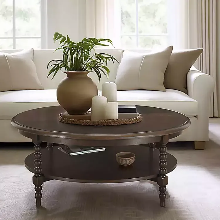 Kirklands Home Martha Stewart Round Coffee Table Brown Best