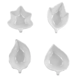 Kirklands Home Martha Stewart Ceramic Leaf Dishes, Set of 4 White Online