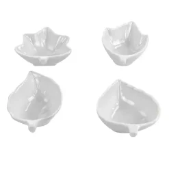 Kirklands Home Martha Stewart Ceramic Leaf Dishes, Set of 4 White Online