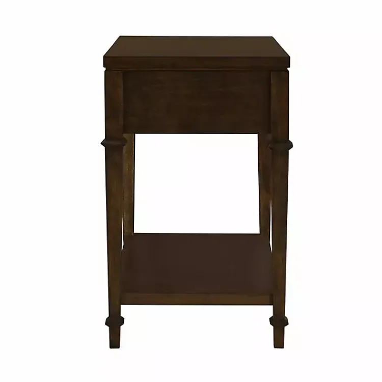 Kirklands Home Martha Stewart Dark Wood Nightstand Brown Best