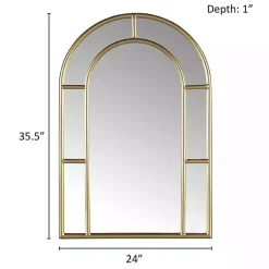 Kirklands Home Martha Stewart Gold Paned Arch Wall Mirror Online