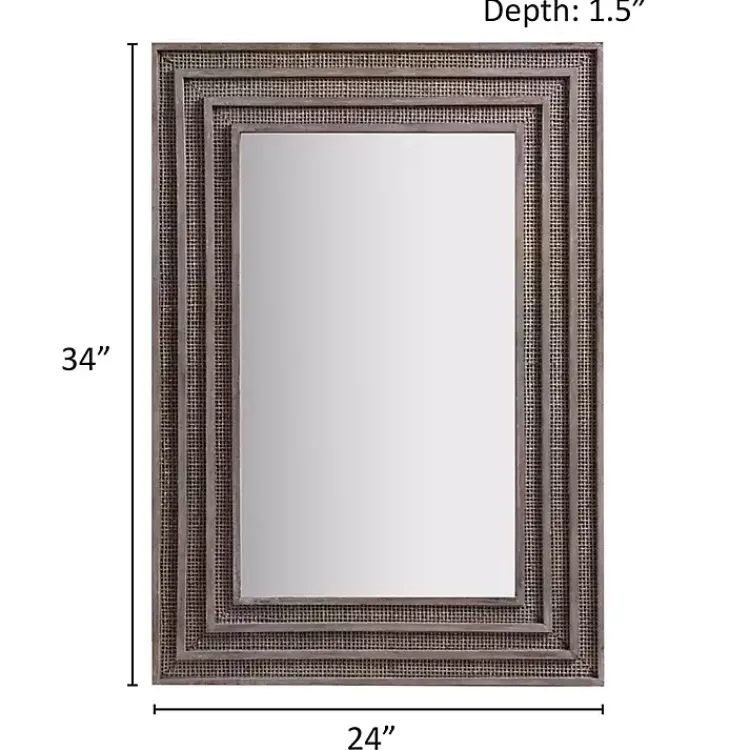 Kirklands Home Martha Stewart Naomi Wall Mirror Gray Best