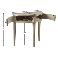 Kirklands Home Martha Stewart Half Moon Console Table Tan Online