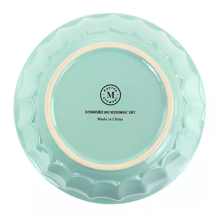 Kirklands Home Martha Stewart Mint Stoneware Bowls, Set of 3 Blue Sale