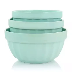 Kirklands Home Martha Stewart Mint Stoneware Bowls, Set of 3 Blue Sale