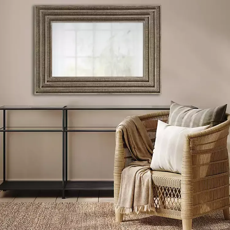 Kirklands Home Martha Stewart Natural Naomi Wall Mirror Brown Outlet