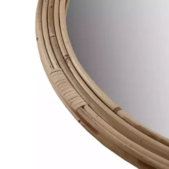 Kirklands Home Martha Stewart Natural Round Rattan Wall Mirror New