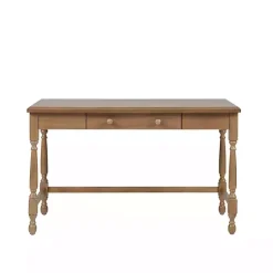 Kirklands Home Martha Stewart Natural Wood Turned Legs Desk Clearance