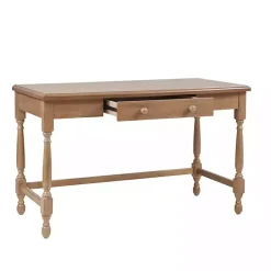 Kirklands Home Martha Stewart Natural Wood Turned Legs Desk Clearance