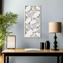 Kirklands Home Martha Stewart Rice Paper Ginkgo Leaf Wall Plaque White Hot