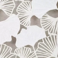 Kirklands Home Martha Stewart Rice Paper Ginkgo Leaf Wall Plaque White Hot