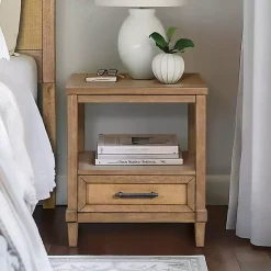 Kirklands Home Martha Stewart Toasted Almond Wood Nightsd Tan Sale