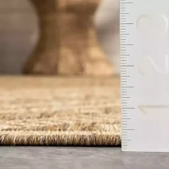 Kirklands Home Marti Banded Lines Outdoor Rug, 8x10 Tan Outlet