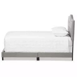 Kirklands Home Mary Light Button Tufted Full Bed Frame Gray Best