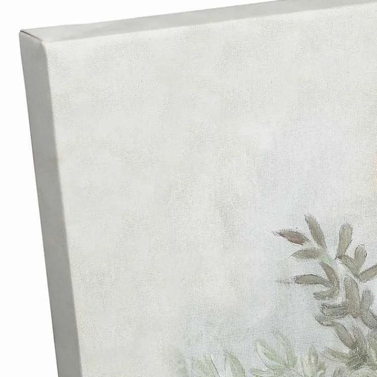 Kirklands Home Mason Jar Greenery Canvas Art Print Outlet