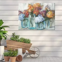 Kirklands Home Mason Jars Outdoor Canvas Art Print Multi Sale