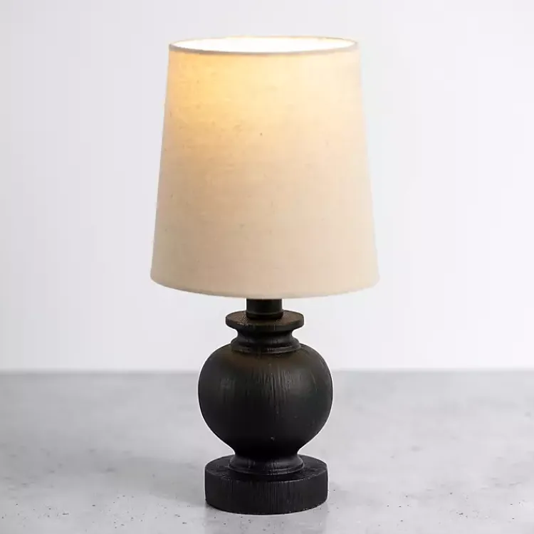 Kirklands Home Matte Black Baluster Mini Table Lamp Tan Online