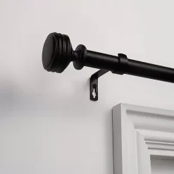 Kirklands Home Matte Duke Curtain Rod, 72 in. Black Sale