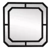 Kirklands Home Matte Black Geometric Square Wall Mirror Online