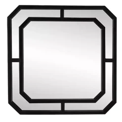Kirklands Home Matte Black Geometric Square Wall Mirror Online