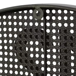 Kirklands Home Matte Black Iron Wall Clock, 32 in. Clearance