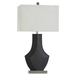 Kirklands Home Matte Black Layered Table Lamp White Best