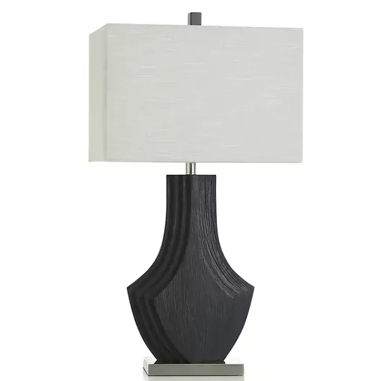Kirklands Home Matte Black Layered Table Lamp White Best