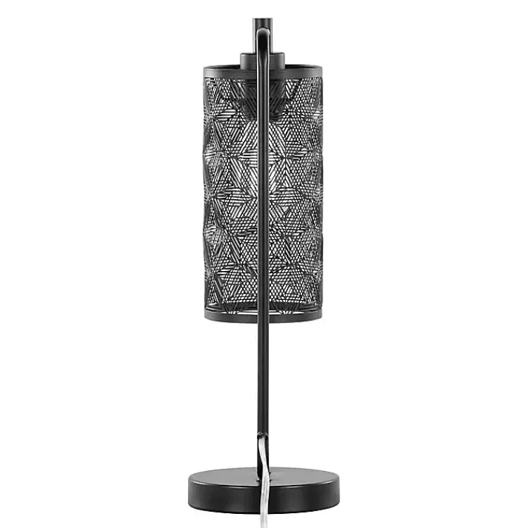 Kirklands Home Matte Metal Cutout Table Lamps, Set of 2 Black Outlet