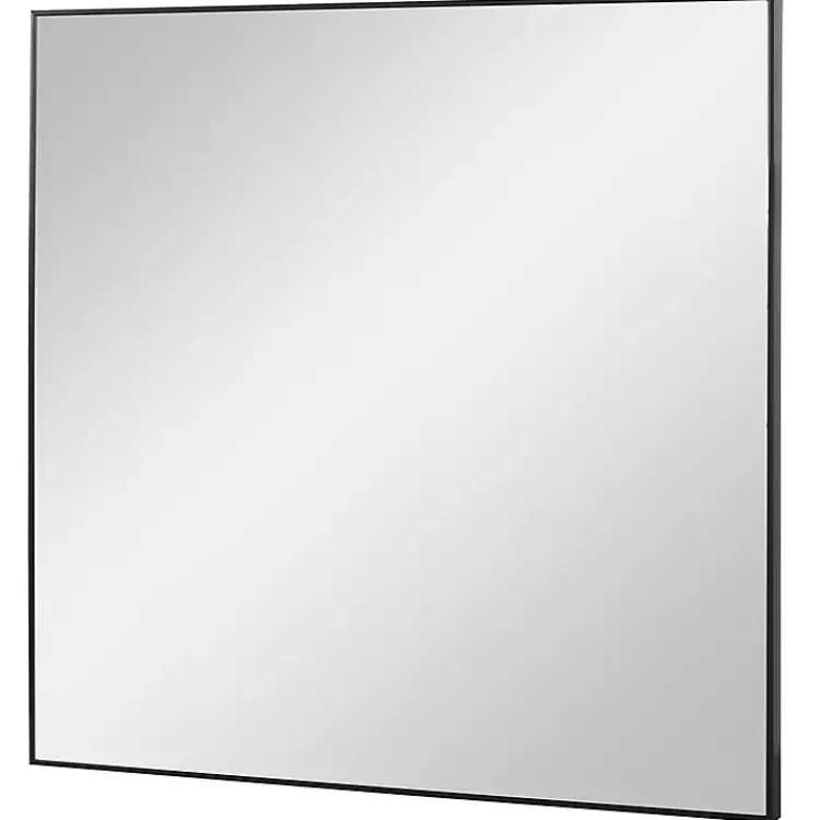 Kirklands Home Matte Metal Square Framed Mirror Black Online