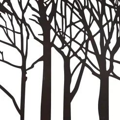 Kirklands Home Matte Metal Tree Frame Wall Plaque Black New