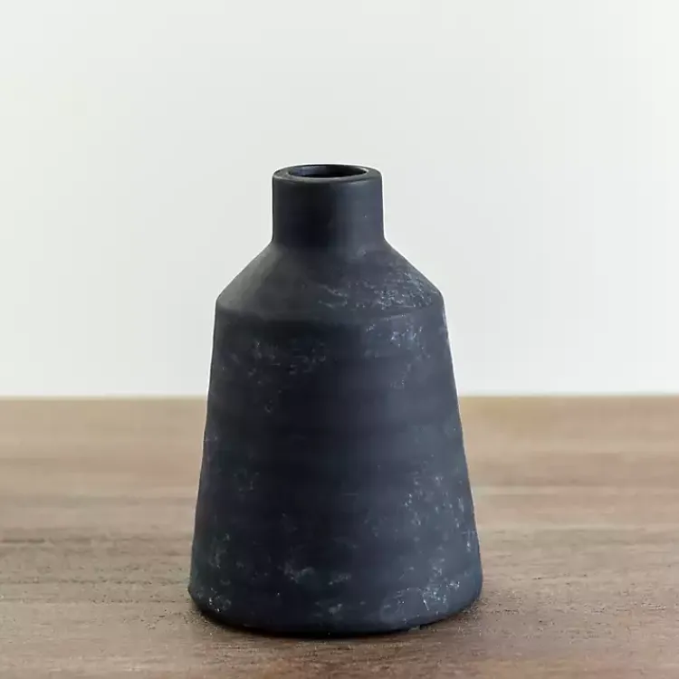 Vases>Kirklands Home Matte Modern Vase, 6 in. Black