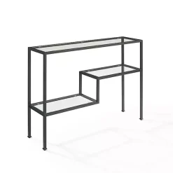 Kirklands Home Matte Multi Level Console Table Black Clearance