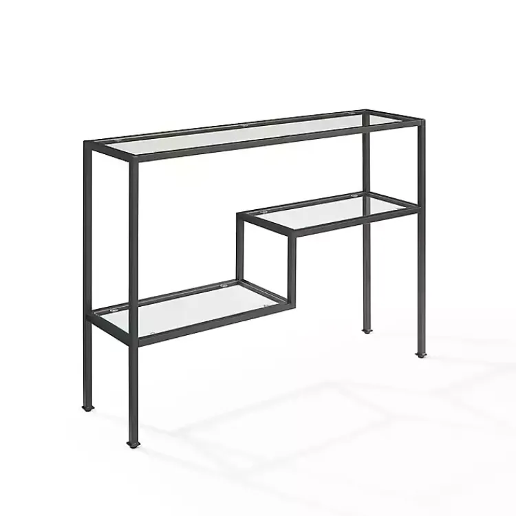 Kirklands Home Matte Multi Level Console Table Black Clearance