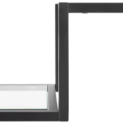 Kirklands Home Matte Multi Level Console Table Black Clearance