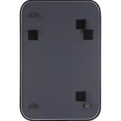 Kirklands Home Matte Black Rectangular Wall Mirror